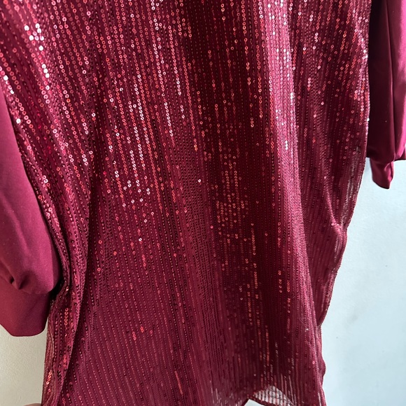 Grace Karin| Midi Sequined Long Sleeve Cocktail Dress - Picture 10 of 15